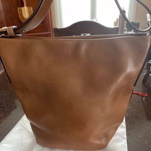 Coach tan leather handbag